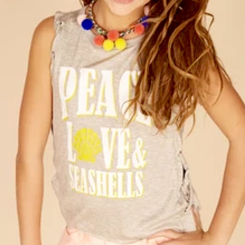🐚Vintage Havana lace up tank🐚